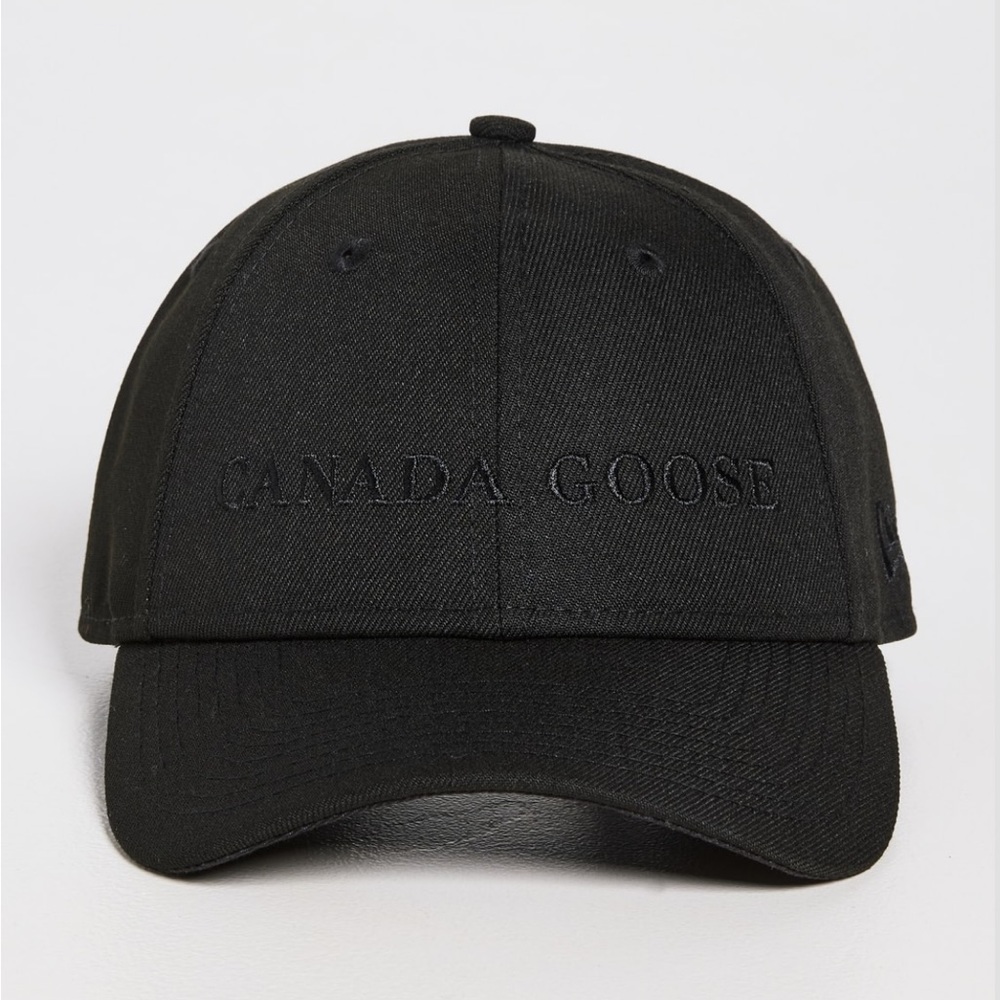 NEW NWT Canada Goose Black Wordmark Adjustable Cap